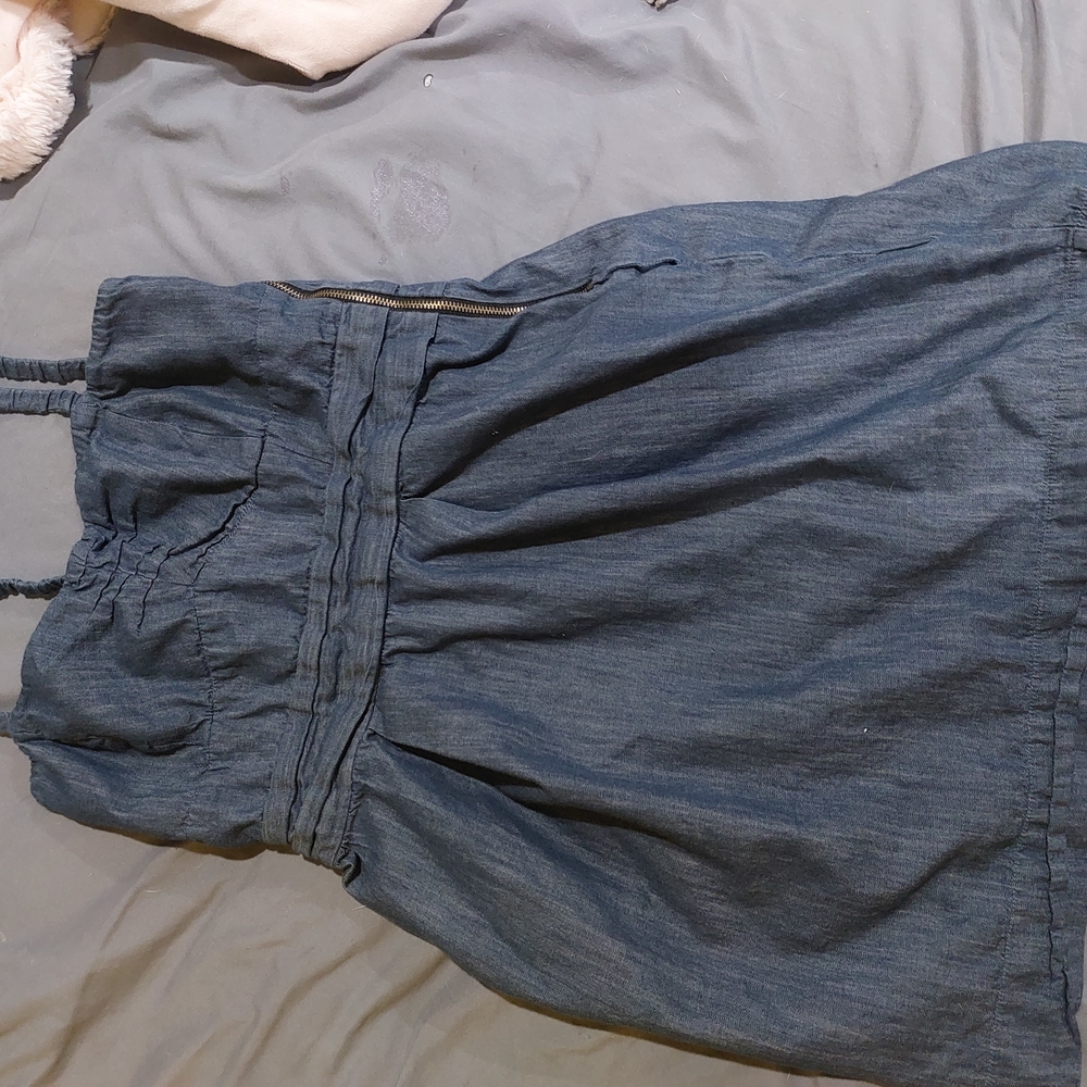 Denim Halter Dress